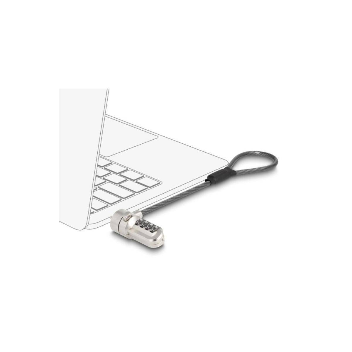 Navilock Laptop Security Cable with Digit Combination Lock 15.2 cm for Kensington Slot 3 x 7 mm-1