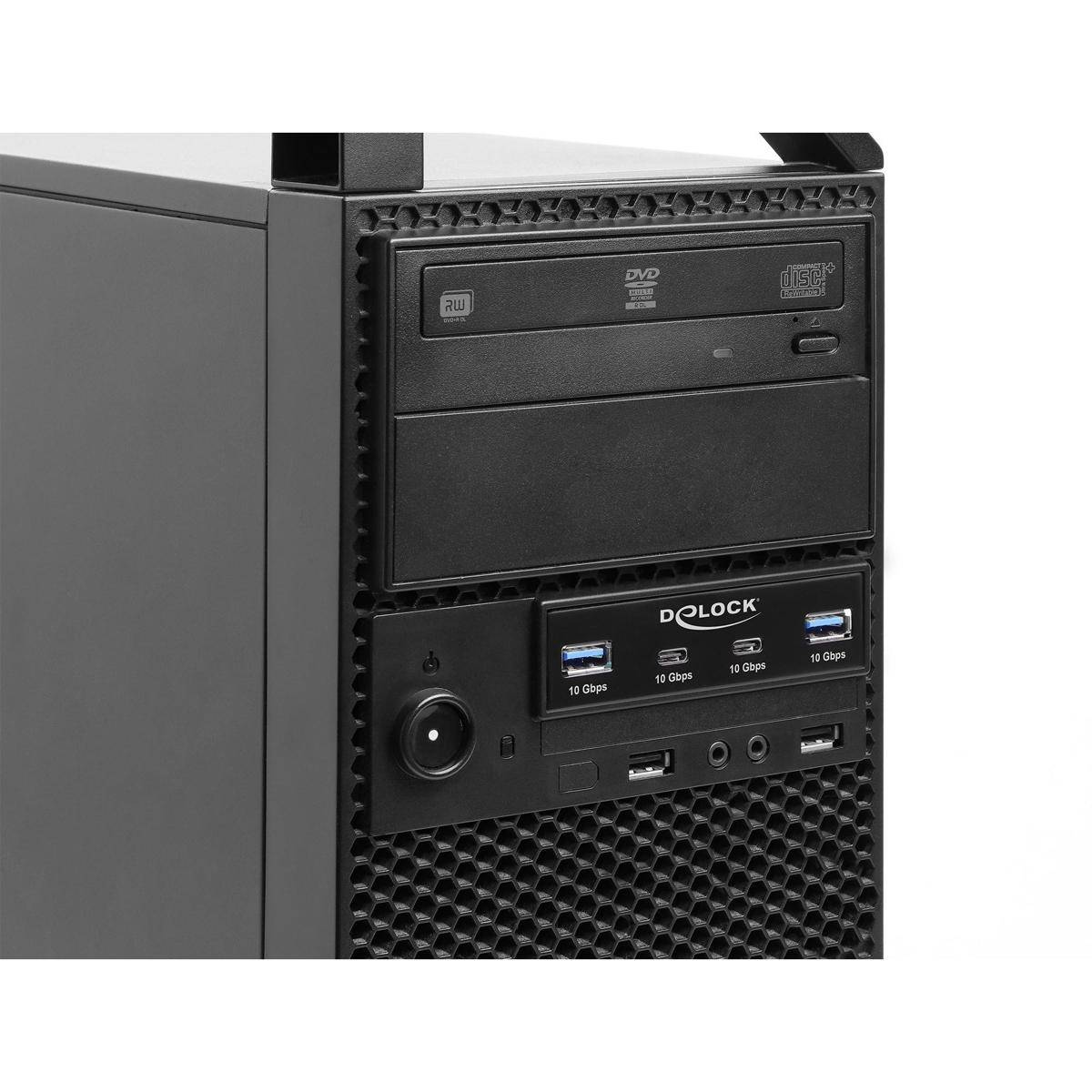 Delock Front Panel 3.5″ USB 10 Gbps 2 x USB Type-C™ + 2 x USB Type-A-2