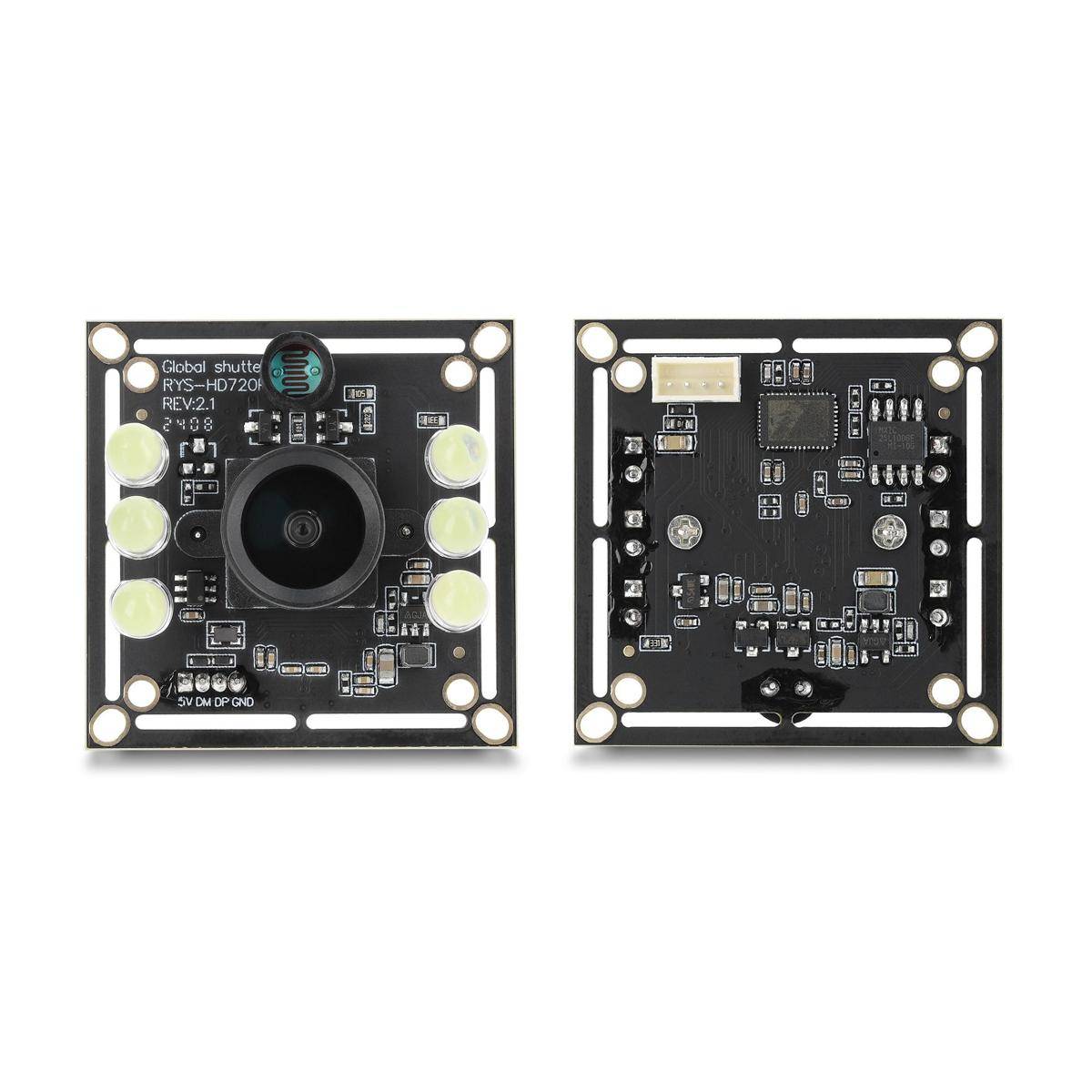 Delock USB 2.0 Camera Module with Global Shutter black / white 0.92 mega pixel 65° 6 IR LED V6 fix focus-2