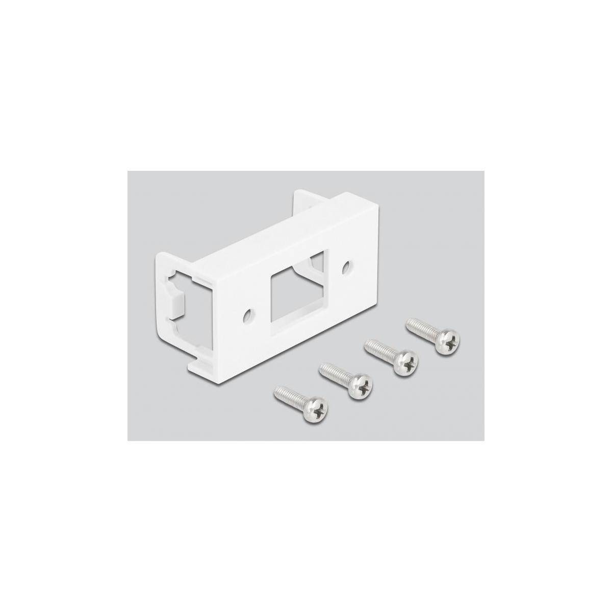 Delock Network Extension Cable for Easy 45 Module S/FTP RJ45 jack to RJ45 jack Cat.6A 25 cm black-1