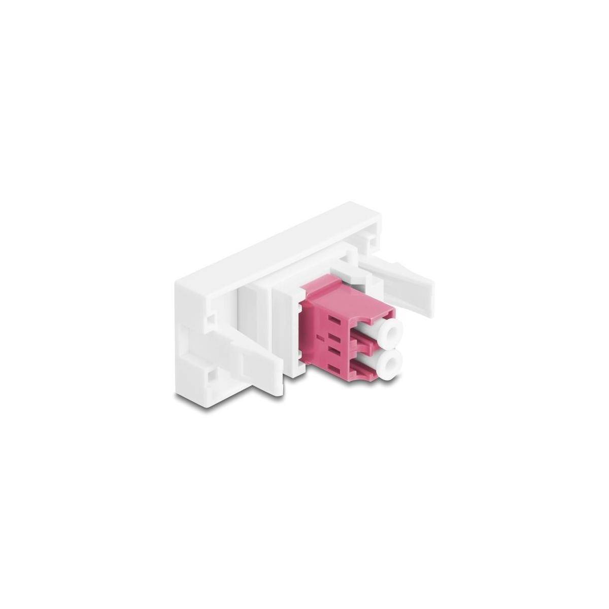 Delock Easy 45 Module LC Duplex female to LC Duplex female white / violet-1