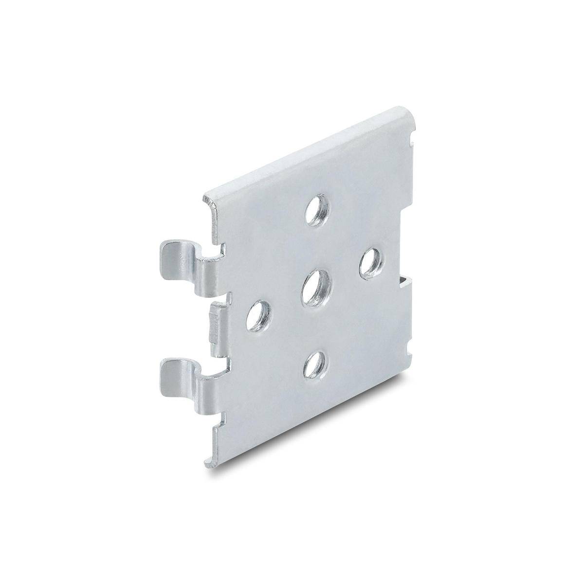 Delock DIN rail clip with 5 mounting holes – horizontally or vertically mounted-1