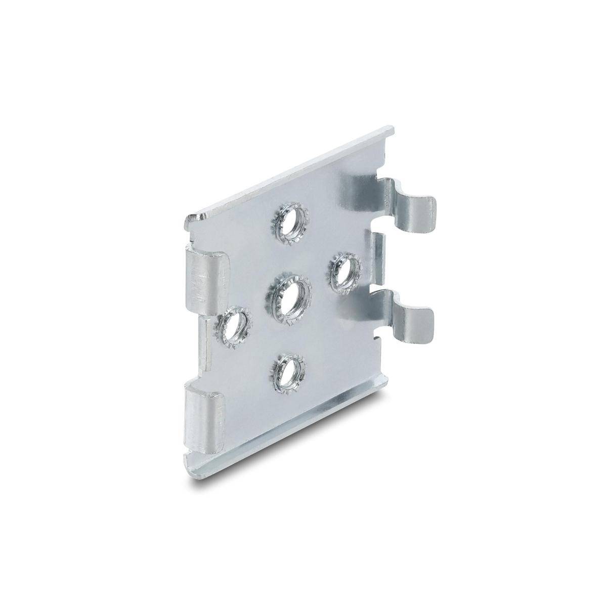 Delock DIN rail clip with 5 mounting holes – horizontally or vertically mounted-2