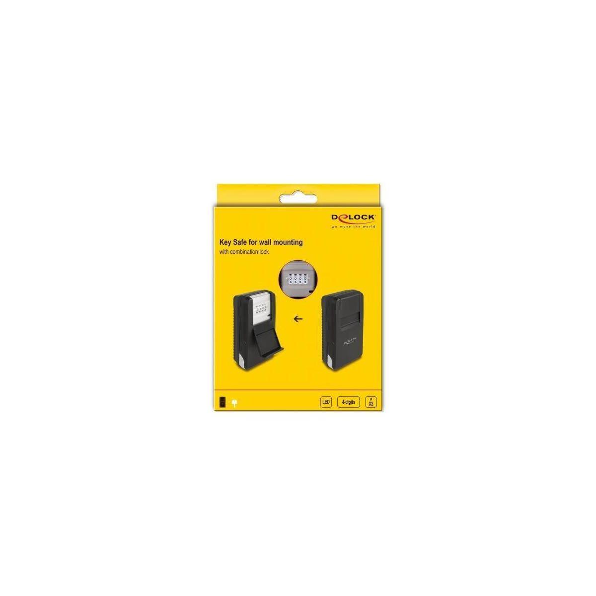Delock Key Safe for storing keys with combination lock for wall mounting-4