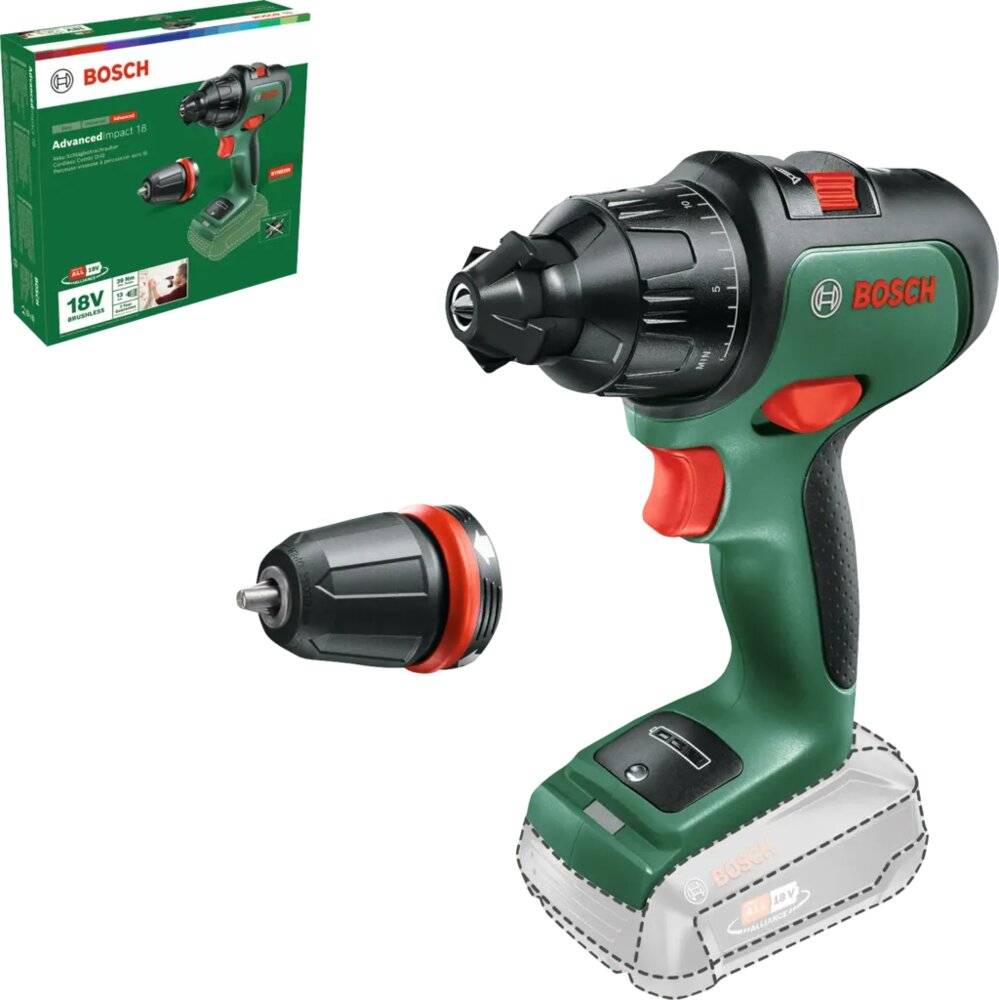 Bosch Home and Garden AdvancedImpact 18 Accu-klopboormachine 2 snelheden Zonder accu-4