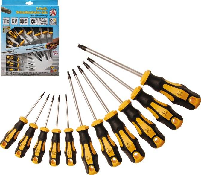 BGS Schroevendraaierset voor Torx met boring T6 - T40 11 delig-3