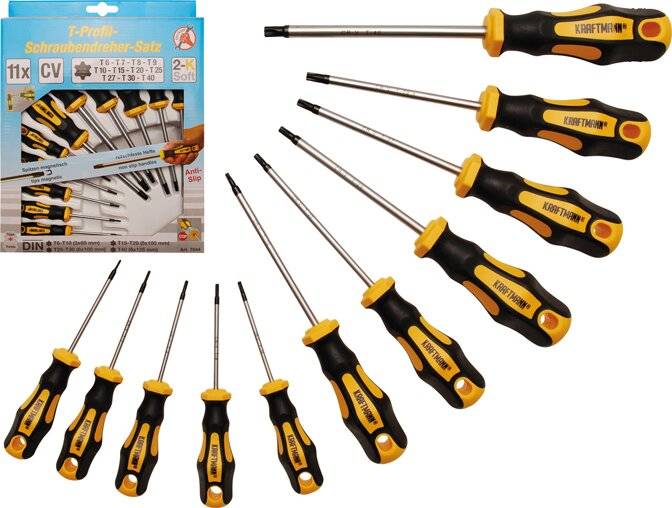 Schroevendraaierset T-profiel (voor Torx) T6 - T40 11-dlg-2