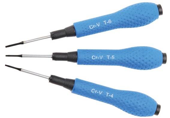 Micro schroevendraaierset T-profiel (voor Torx) T4 / T5 / T6 3-dlg-2