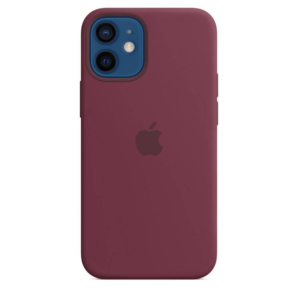 Silicone Backcover MagSafe Apple iPhone 12 Mini - Plum-3
