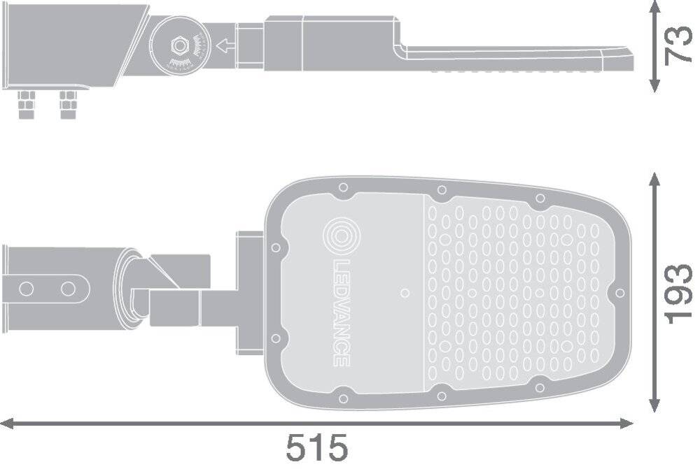 Symboolafbeelding voor Ledvance LED Mastarmatuur | 65W 2700K 8450lm 727 | Grijs IP66