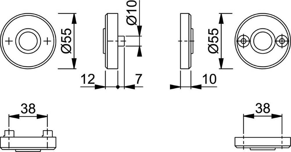 Krukrozet Veiligheid Hoppe 46Na/461S Rond 55Mm Zwart-1