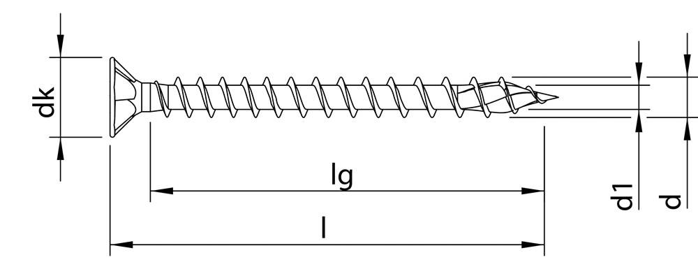 Heco SCHRAUBEN Spaanplaatschr Verz Pzd Pk 3.5X40 Heco - 200 stuks-1