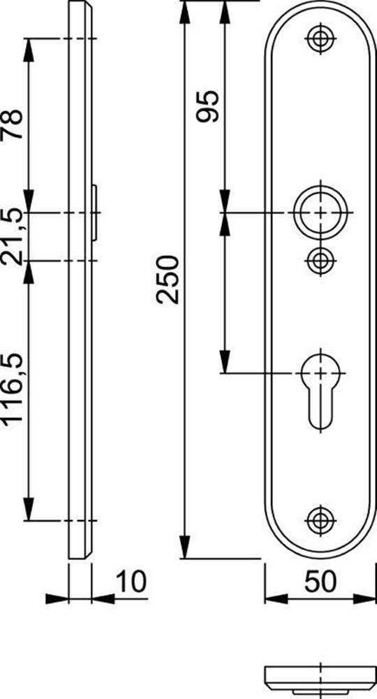 Binnenschild Hoppe 3214 Pc55 F1-1