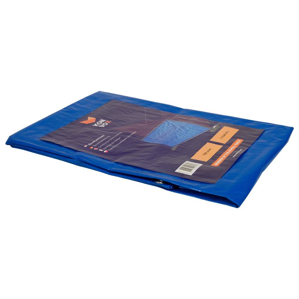 Berdal Rubber & Plastics Bouwhekkleed 1.76 X 3.41 Mtr. 150 Gr. Blauw-1