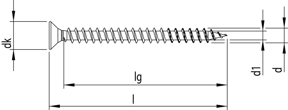 Heco SCHRAUBEN Spaanplaatschroeven Rvs Pzd Pk 4.5X30 Heco - 200 stuks-1