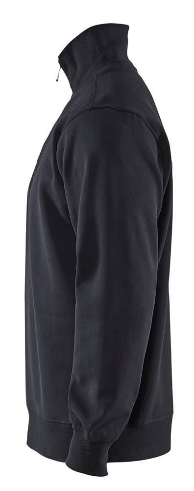 Blakläder Sweater Jersey Halve Rits Zwart Mt. L-2