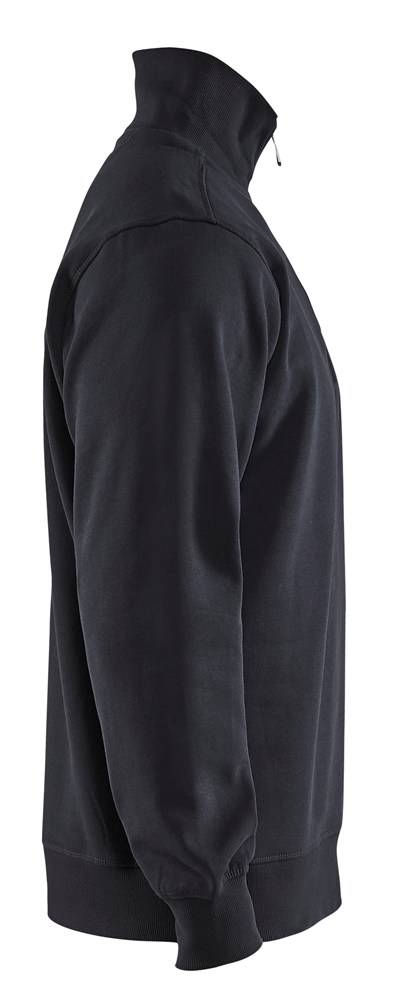 Blakläder Sweater Jersey Halve Rits Zwart Mt. L-3