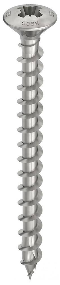 Heco SCHRAUBEN Spaanplaatschroeven Rvs Pzd Lk 4.0X30 Heco - 200 stuks-0
