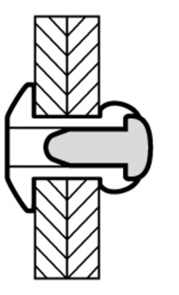 MASTERFIX Popnagel Alum/Staal 4.0X14mm Klinkb.10Mm Doos=500St - 500 stuks-1