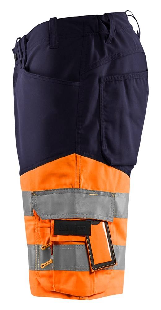 Blakläder Short Stretch High Vis Marineblauw / Oranje C48-2