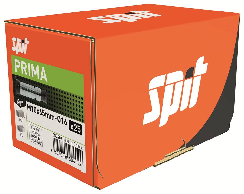 Spit Prima Spreidanker M10x65 D.16 Verzinkt 050402 - 25 stuks-1