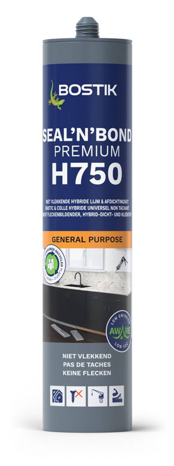 Bostik H750 Seal&Apos;N&Apos;Bond Premium Zwart 290Ml