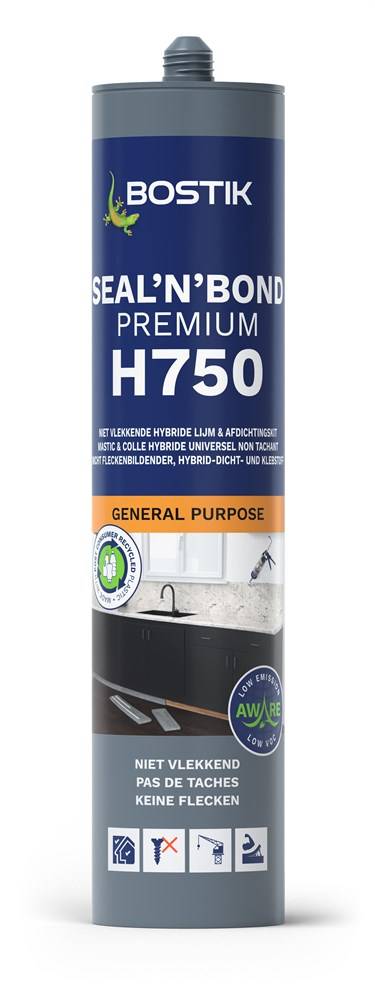 Bostik H750 Seal'N'Bond Premium Zwart 290Ml-0