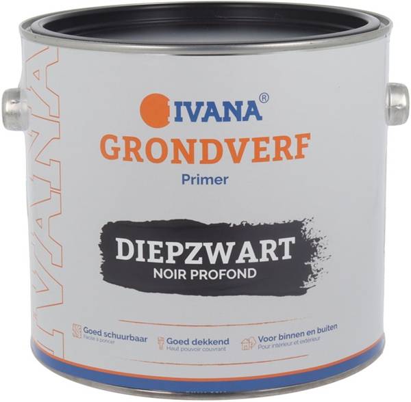 IVANA Grondverf Zwart 2,5 Ltr-0