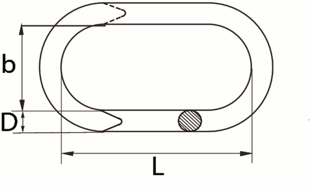 DULIMEX Noodschakel Verzinkt 5Mm-1