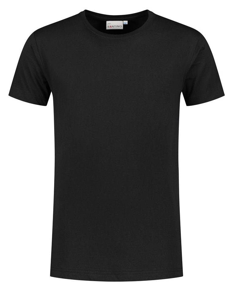 SANTINO T-Shirt Jace+ Extra Lang Mt.S Zwart Ronde Hals-0