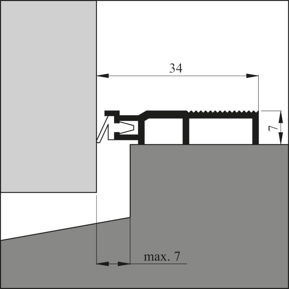 ELLEN Dorpelprofiel Arp 5-Ar / 300Cm.-0
