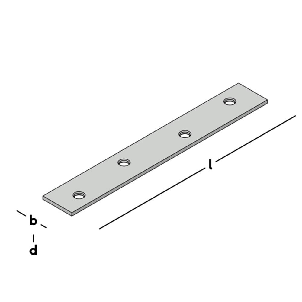 GB Verbindingsplaat Verz 135Mm 20X2mm Nr. 82230-1