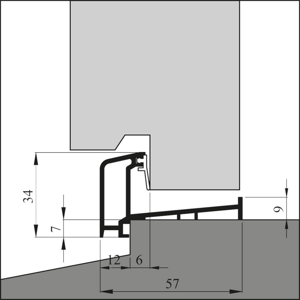 ELLEN Onderdorpelprofiel Deur Anb-S5 300 Alu-1