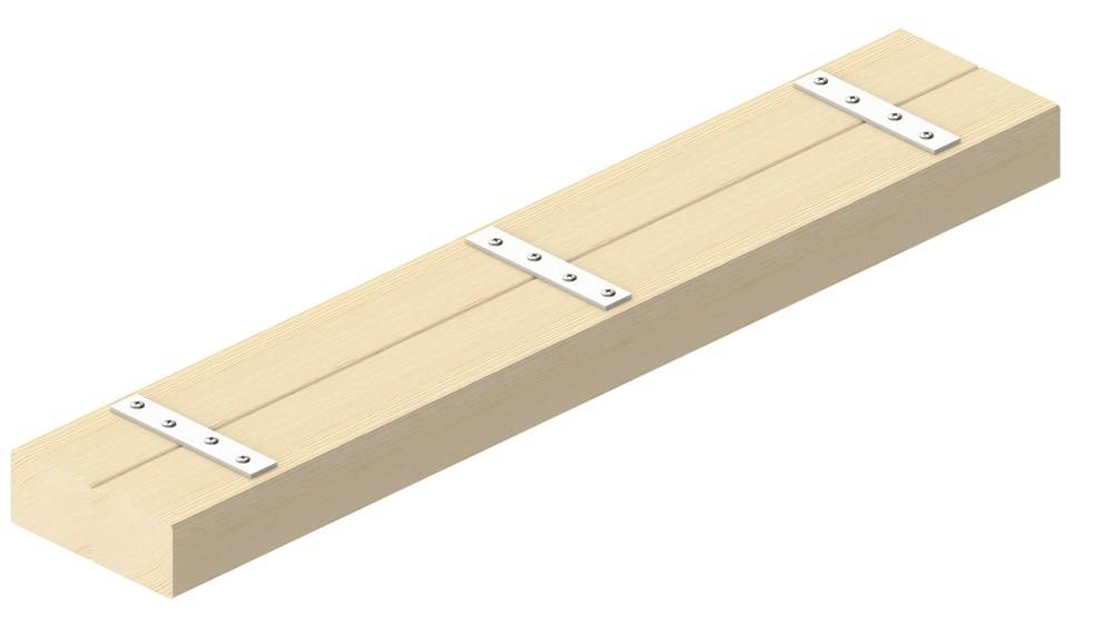 GB Verbindingsplaat Verz 80Mm 15X2mm Nr. 82215-1