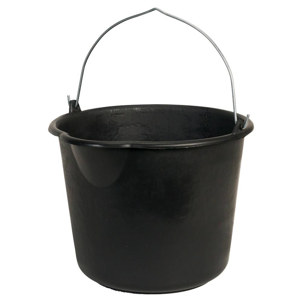 Berdal Rubber & Plastics Emmer Plastic Zwart 12 Ltr Met Schenktuit-4