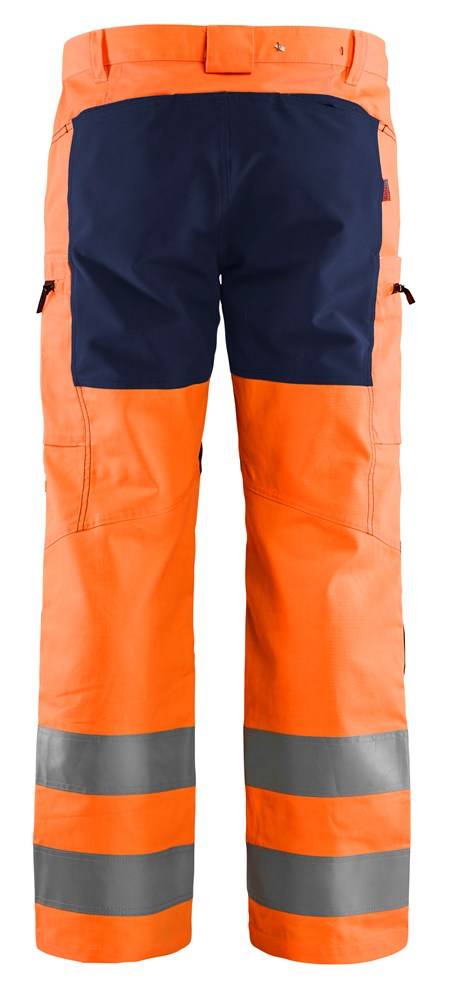 Blakläder Werkbroek Stretch High Vis Oranje / Marineblauw C54-1