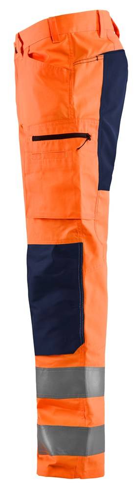 Blakläder Werkbroek Stretch High Vis Oranje / Marineblauw C54-2