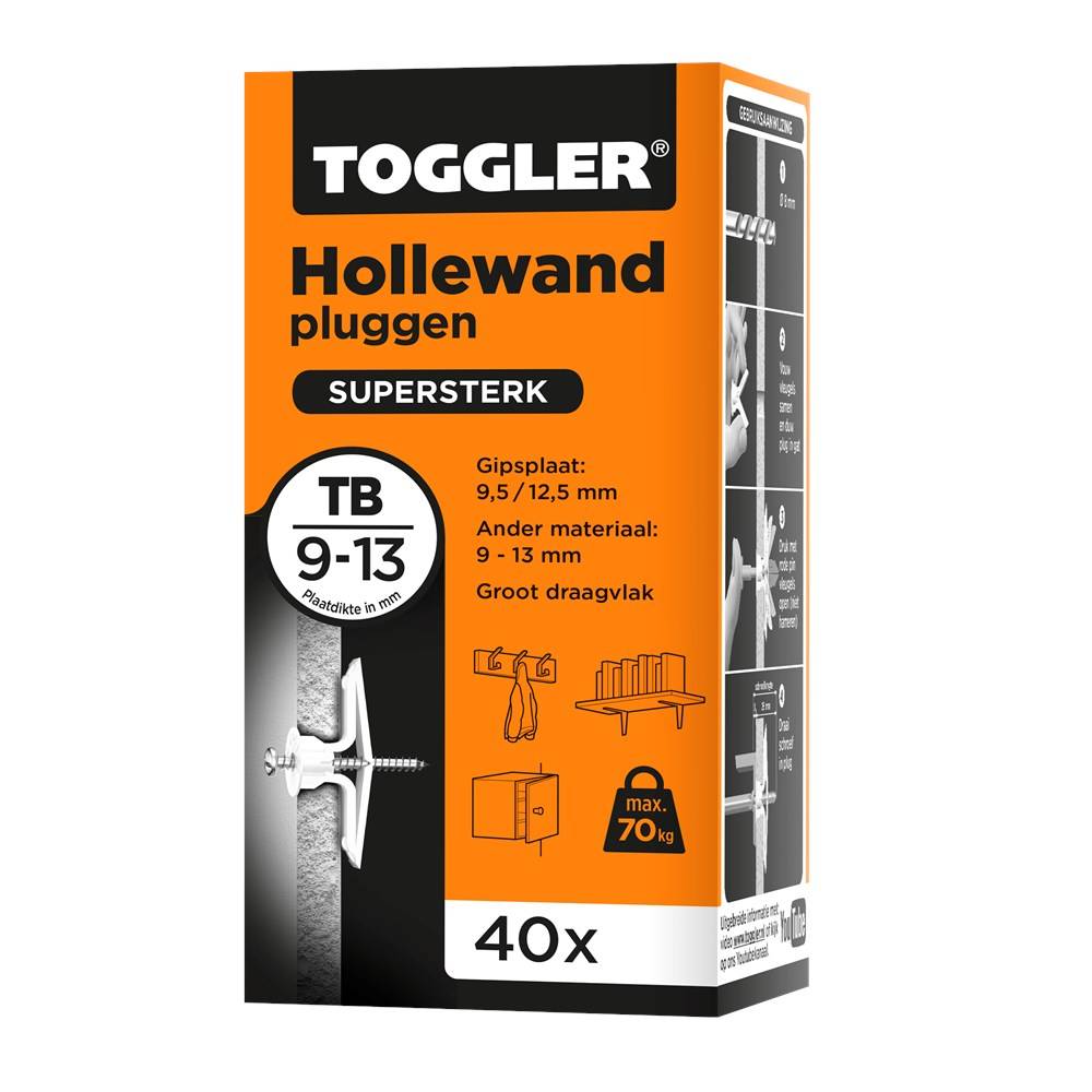 Hollewandpluggen Toggler Tb Doos 40 Stuks-1