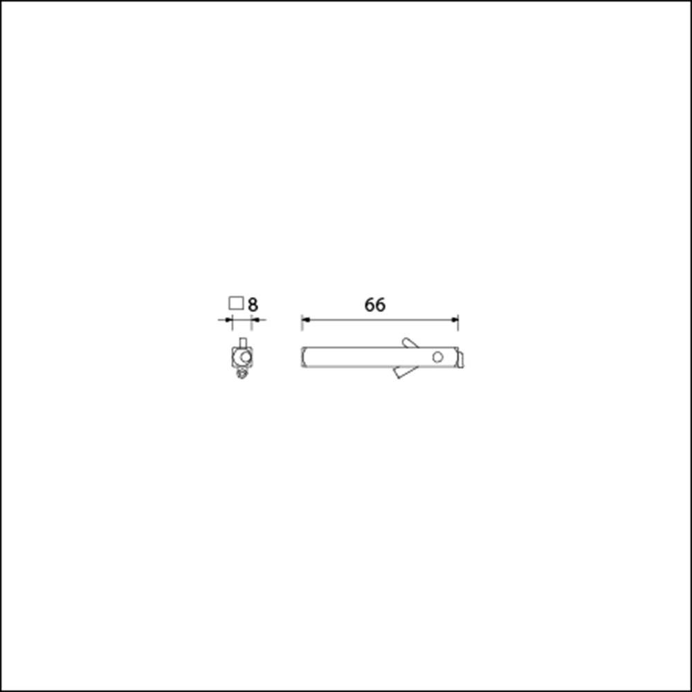 Wisselstift M/Kantelaar 8X66mm Ivana Dd 40Mm-1