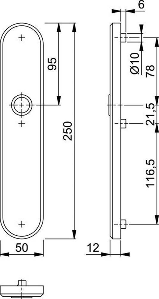 Buitenschild Hoppe 3235 F1 Blind M/Krukgat Skg**R-1