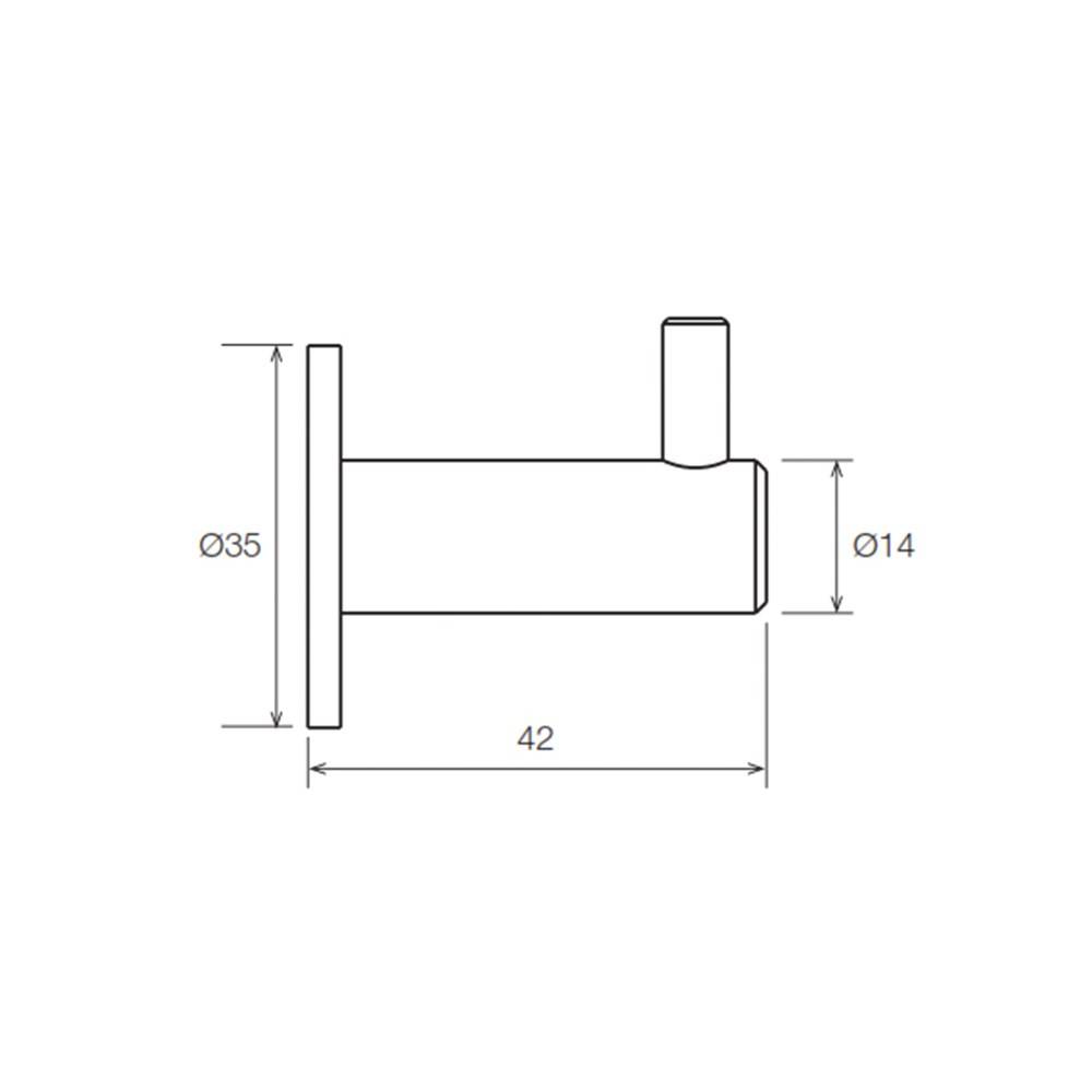 Ivana Necosteel Rvs Jashaak Cilinder M Pen 35X16 Fr1127-1