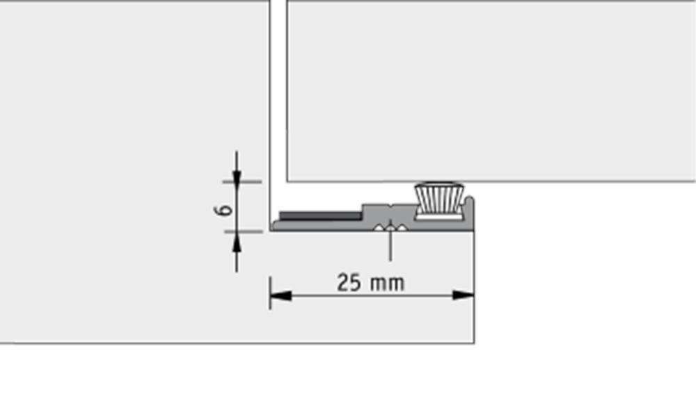 ALPROKON Brandvertr. Sponningprofiel Uitv. 250 Lgt 2400Mm-1