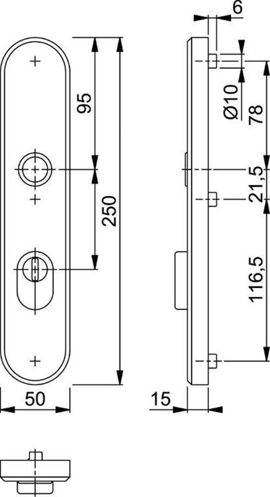 Buitenschild Hoppe 3236Za F1 Pc 72 Skg*** Kerntrek-1
