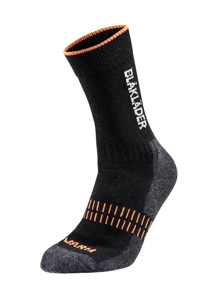 Blakläder Warm Sock 2192-1095-9966 Zwart / Oranje Mt.36-39-0