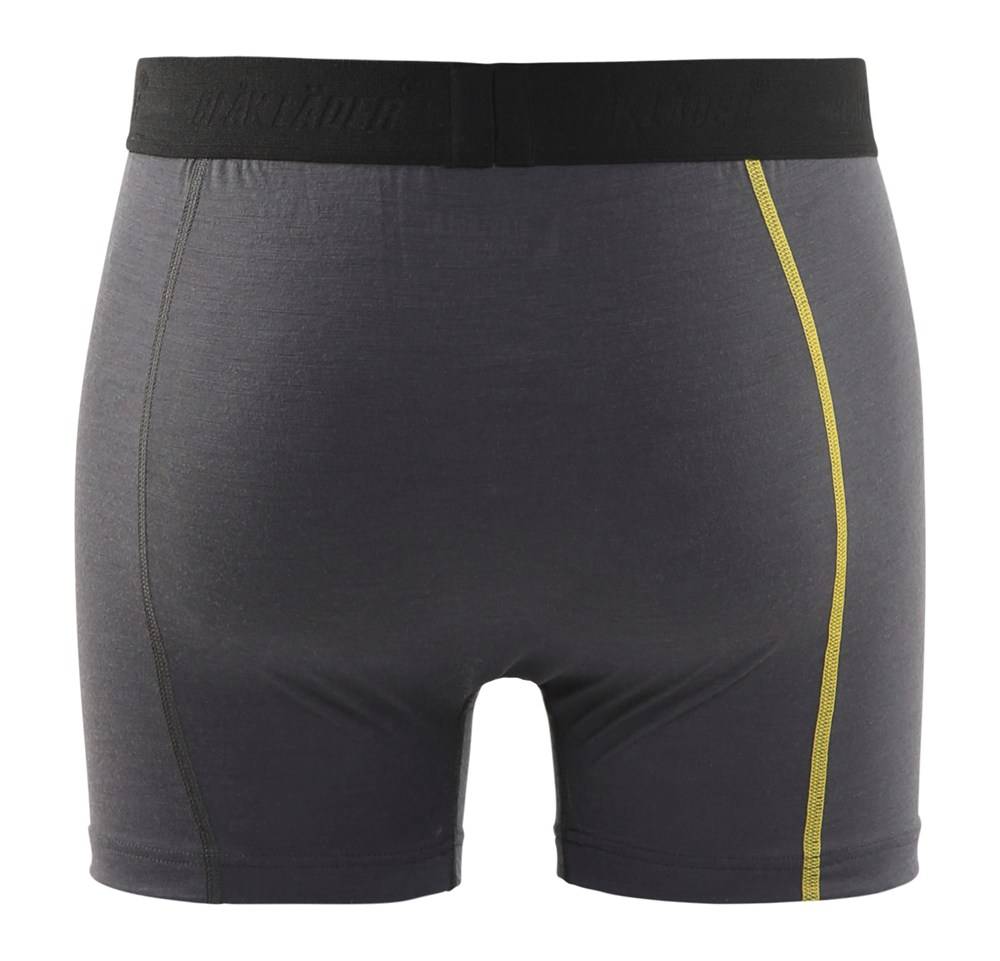 Blakläder Boxershort 100% Merino Xlight Donkergrijs / Geel Xl-1