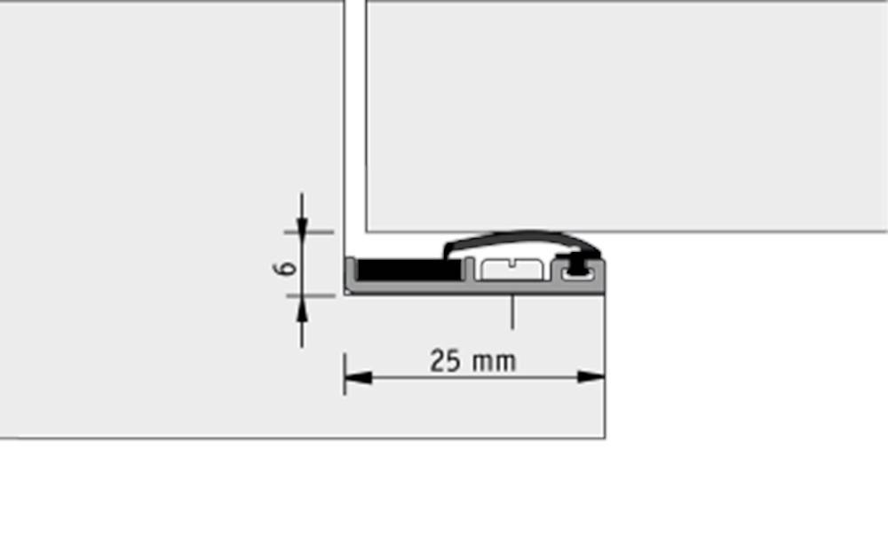 ALPROKON Sponningprofiel 25Mm Rook- En Brandwerend Type 550-0