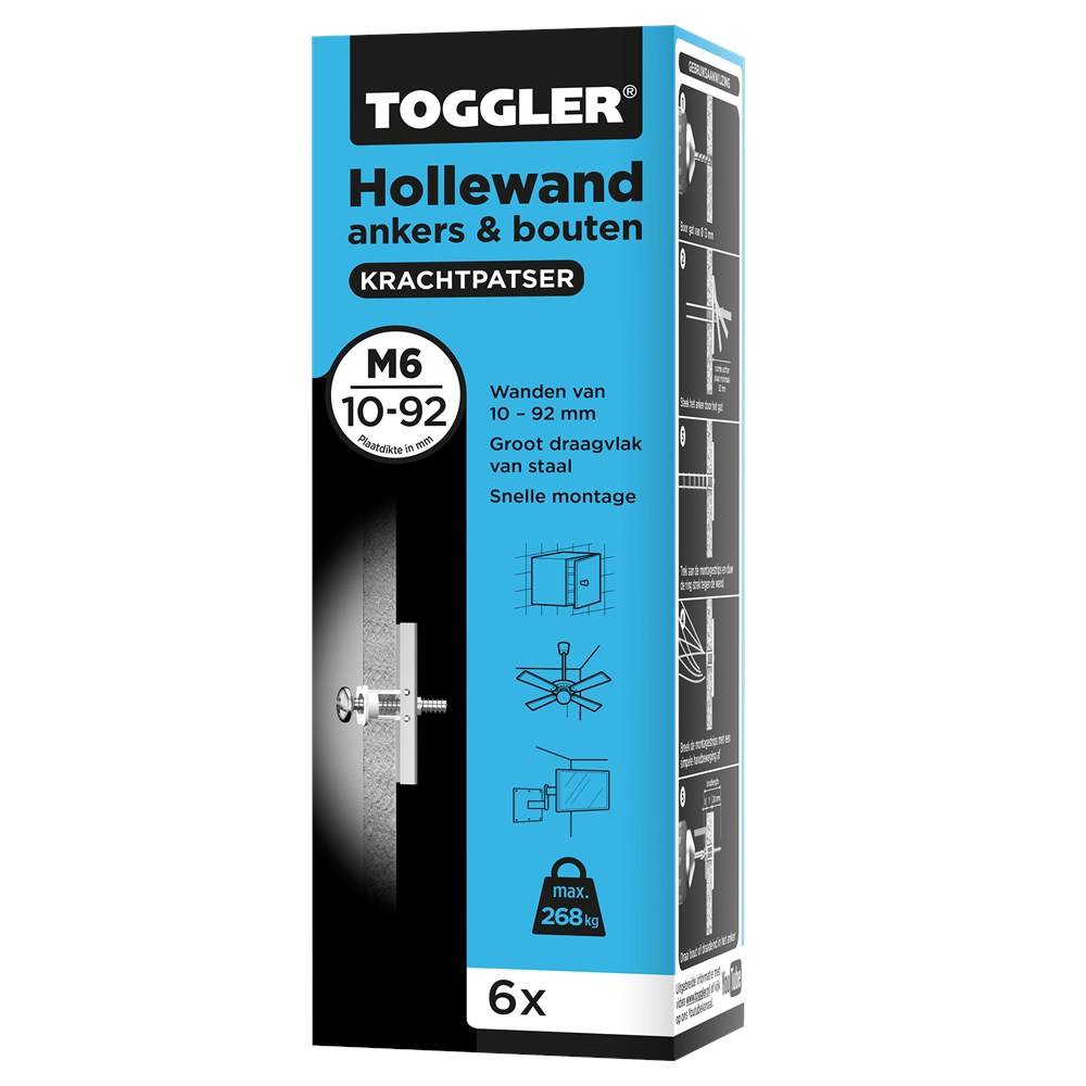 Hollewandanker Toggler Muurank M6+Bout Doos 6 Stuks-2
