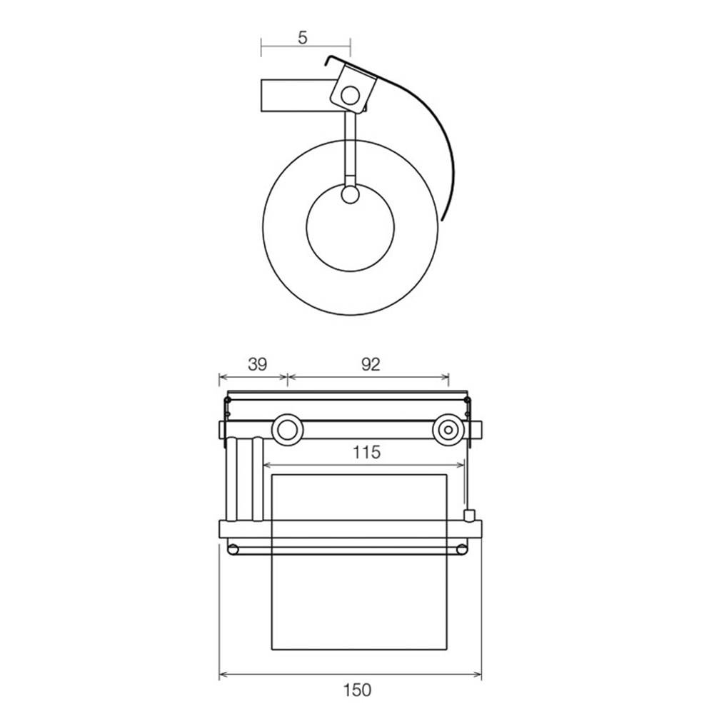 Ivana Necosteel Rvs Toiletrolhouder M Klep Type Ku10 47365-1