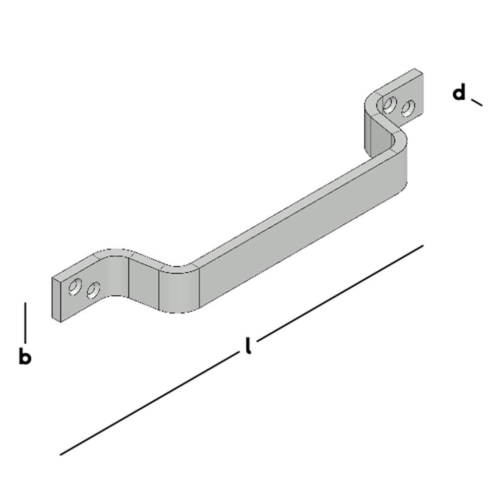 Handgreep Verzinkt Gb 210X20x5-2