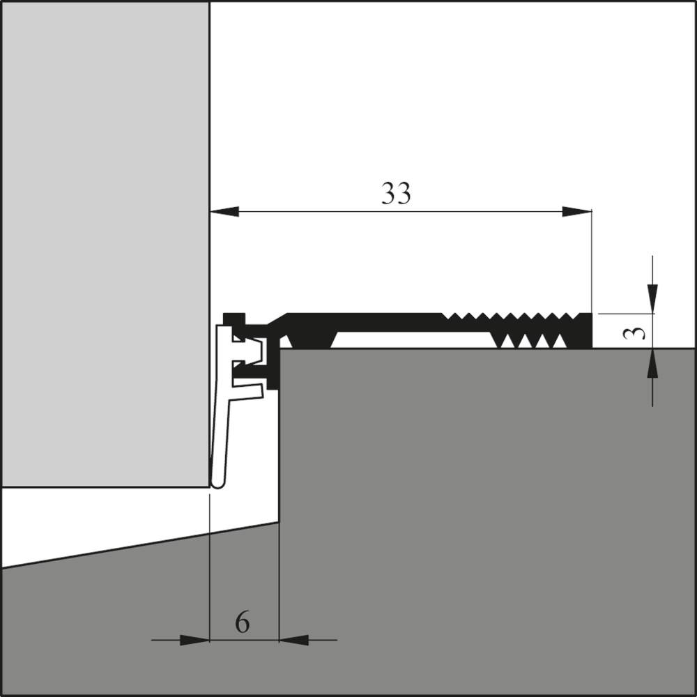 ELLEN Slijtdorpelprofiel Anb 6 Ar 33Mm Breed 300Cm Elton-1